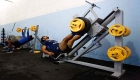 Reapresentação após folga de domingo com treino na sala de musculação