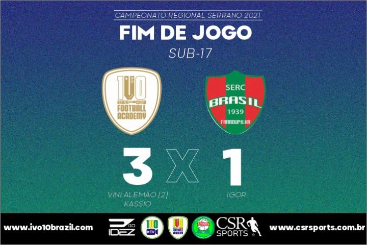 Com dois de Vini Alemão e um do artilheiro Kássio, i10 Brazil vence SERC Brasil por 3 a 1 e se isola na liderança