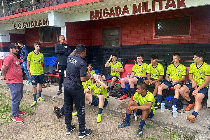 Com gols de atletas CSR Sports, Sub-17 da i10 Brazil / Juventus empata jogo-treino com EC Guarani