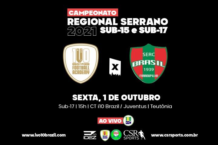 i10 Brazil / Juventus enfrenta SERC Brasil pelo Campeonato Regional Serrano Sub-17 2021