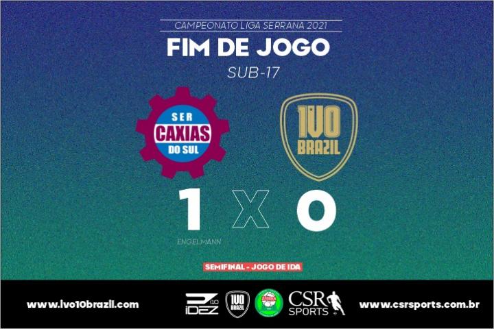 Sub-17 da Ivo10 Brazil / Juventus perde por 1 a 0 para Caxias na primeira partida da semifinal