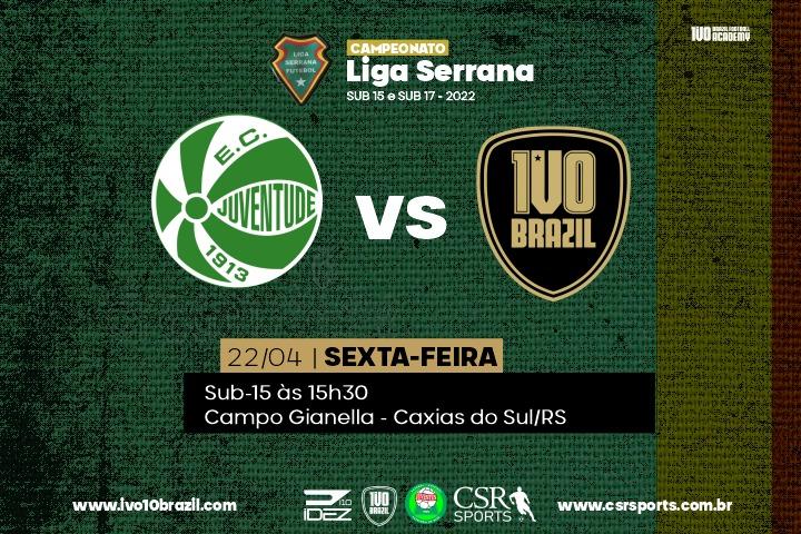Com 100% de aproveitamento, Sub-15 da Ivo10 Brazil enfrenta Juventude na 3ª rodada da Liga Serrana 2022
