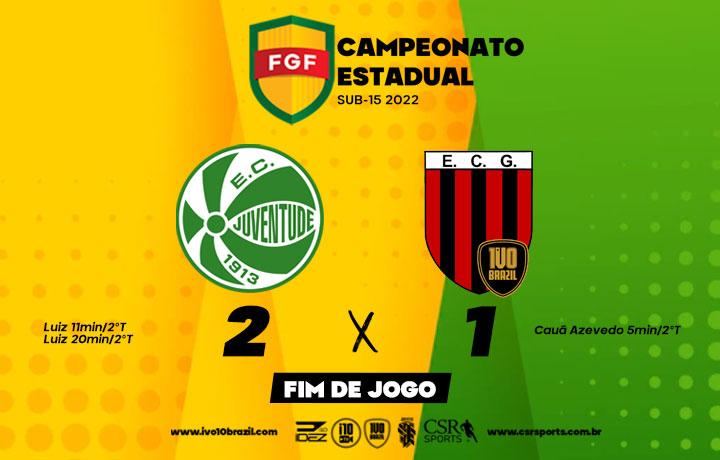 EC Guarani/Ivo10 Brazil perde para Juventude na estreia do Campeonato Estadual Sub-15 2022